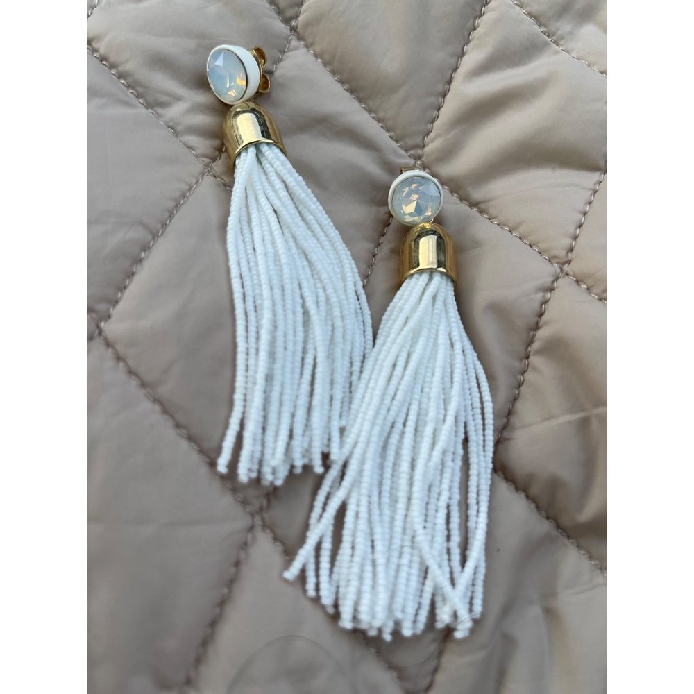 Beaded Tassel Earrings